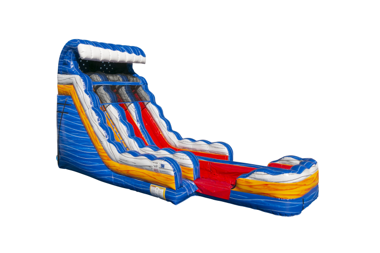 Fire and Ice 18ft Double Lane Water Slide