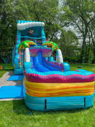 IMG 0632 1750244512 Beach Life 20ft Double Lane Water Slide