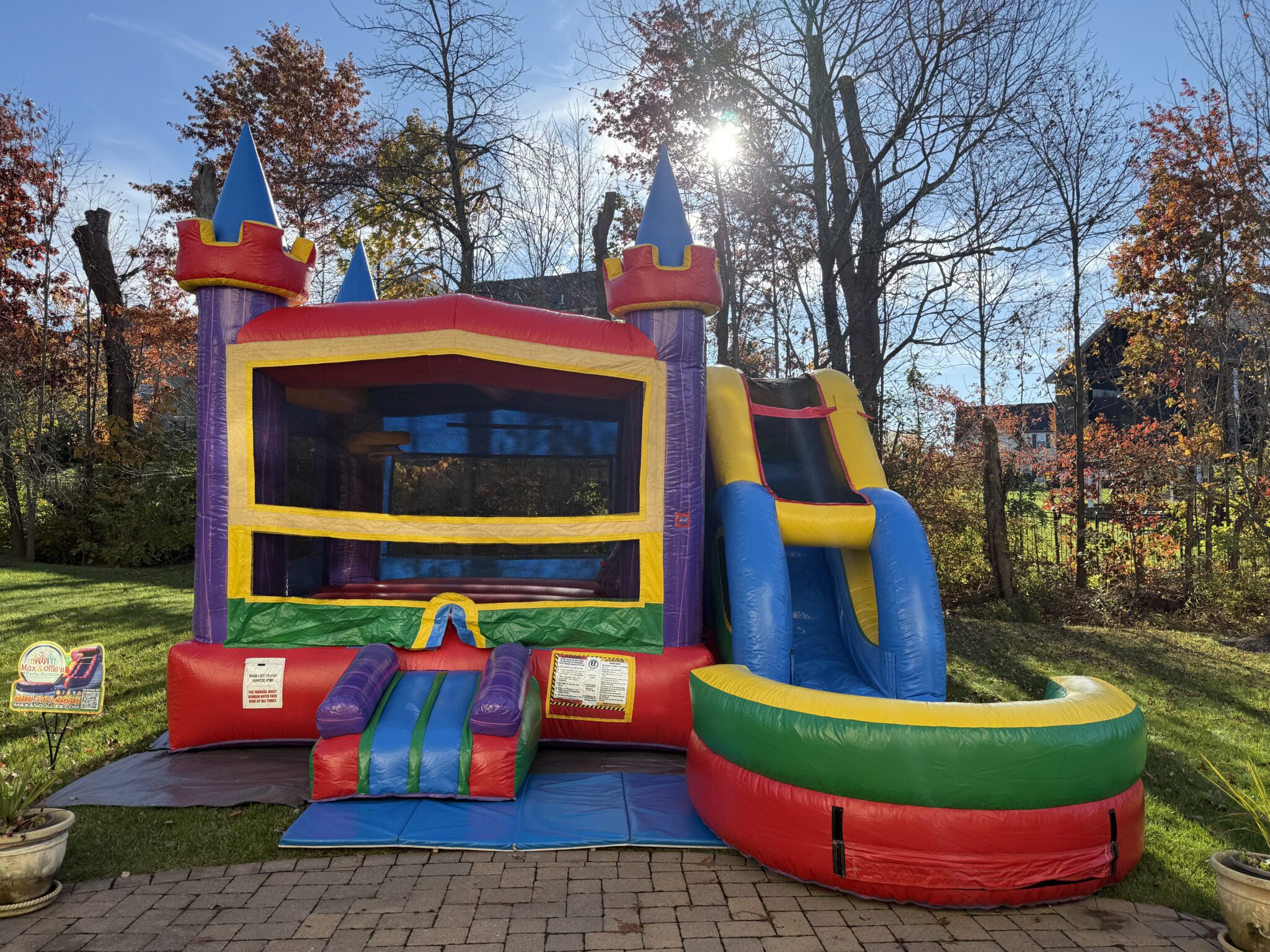 bounce house rental in the fall