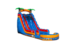 Tropical Inferno 22ft Double Lane Water Slide